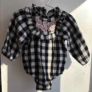 Cat & Jack Black and White Checkered One Piece